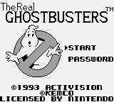Real Ghostbusters Title Screen